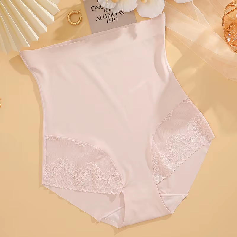 Women Seamless High Waist Trainer Panties Tummy Control Hip Butt Lifter Shapewear Female Lace Breathable Slimming Underwear XXL