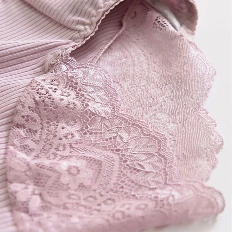 Women Cotton Underwear Panties High Waist Antibacterial Underwear Sexy Lace Seamless Women Briefs plus Size Ropa Para Mujer