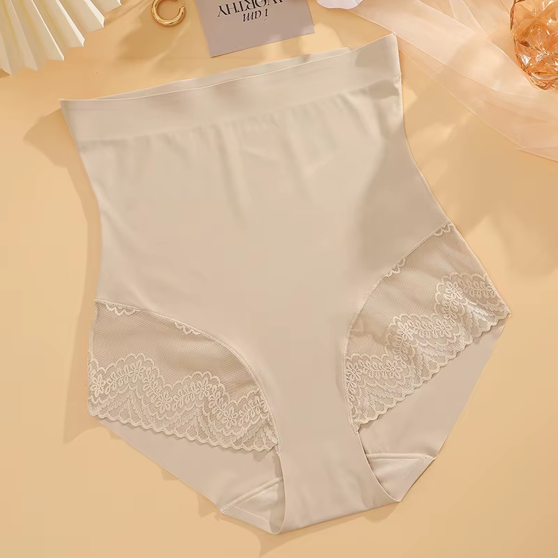 Women Seamless High Waist Trainer Panties Tummy Control Hip Butt Lifter Shapewear Female Lace Breathable Slimming Underwear XXL
